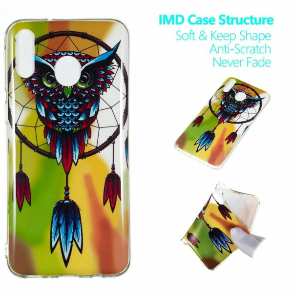 

Силиконовый (TPU) чехол Deexe LumiCase для Samsung Galaxy M20 (M205) - Owl Dream Catcher
