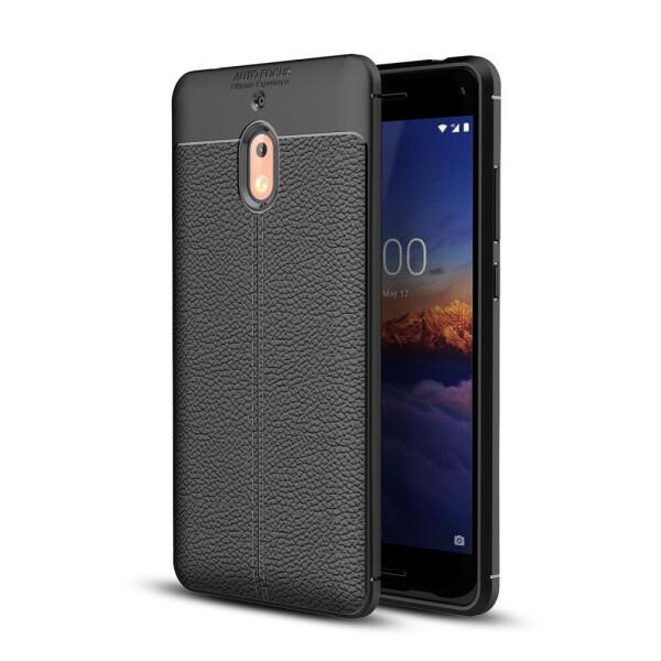 

Защитный чехол Deexe Leather Cover для Nokia 2 2018 / Nokia 2.1 - Black