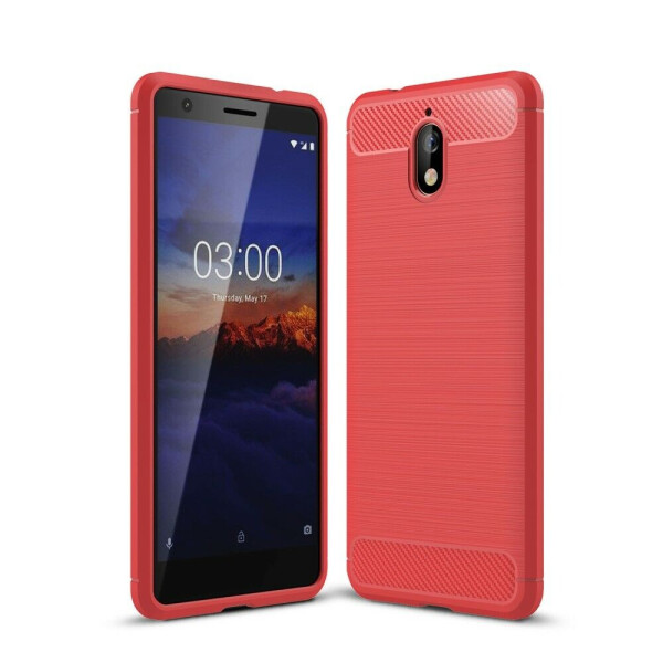 

Защитный чехол UniCase Carbon для Nokia 3 2018 / Nokia 3.1 - Red