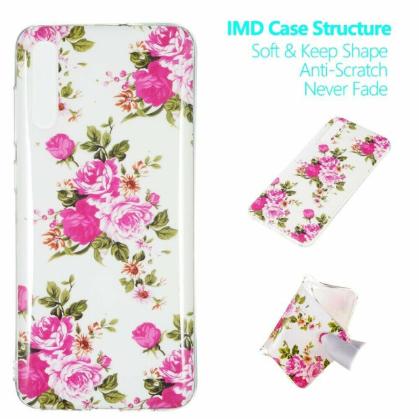 

Силиконовый (TPU) чехол Deexe LumiCase для Samsung Galaxy A70 (A705) - Blooming Flower