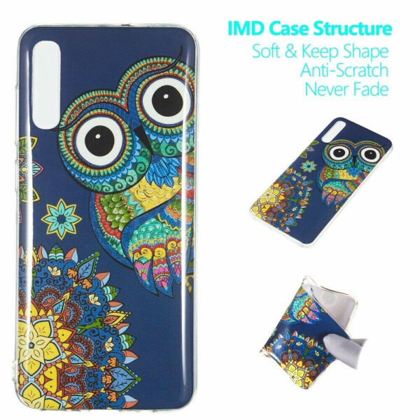 

Силиконовый (TPU) чехол Deexe LumiCase для Samsung Galaxy A70 (A705) - Colorized Owl