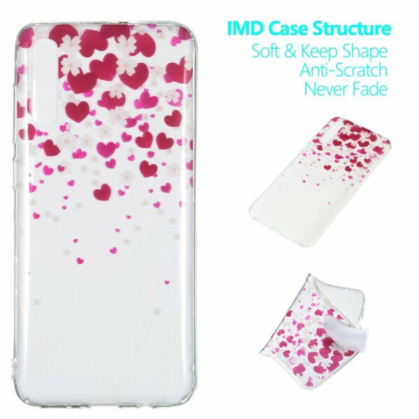 

Силиконовый (TPU) чехол Deexe Pretty Glossy для Samsung Galaxy A70 (A705) - Hearts and Flowers