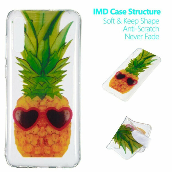 

Силиконовый (TPU) чехол Deexe Pretty Glossy для Samsung Galaxy A70 (A705) - Pineapple