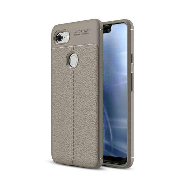 

Защитный чехол Deexe Leather Cover для Google Pixel 3 XL - Grey