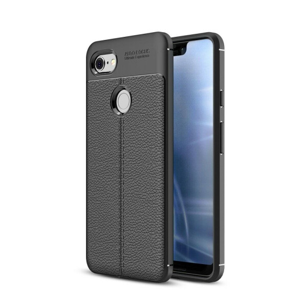 

Защитный чехол Deexe Leather Cover для Google Pixel 3 XL - Black