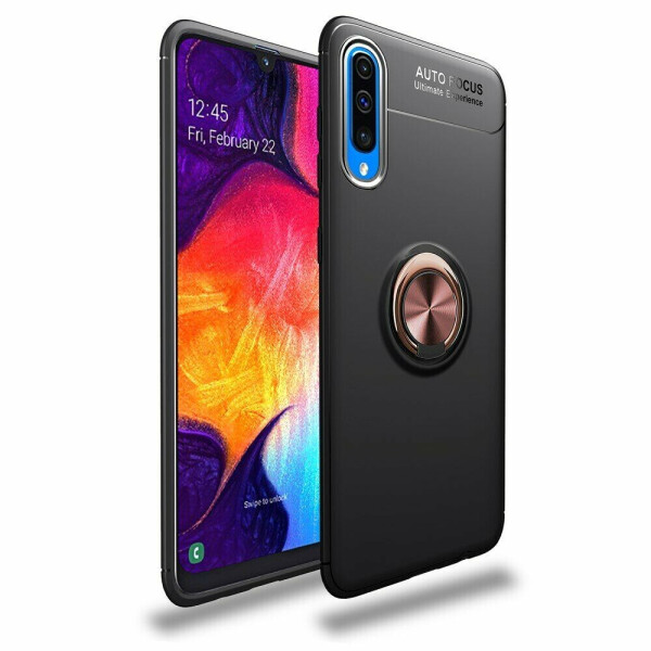 

Защитный чехол UniCase Magnetic Ring для Samsung Galaxy A50 (A505) / A30s (A307) / A50s (A507) - Black Rose Gold