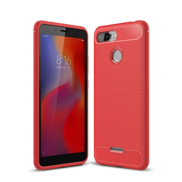 

Защитный чехол UniCase Carbon для Xiaomi Redmi 6 - Red
