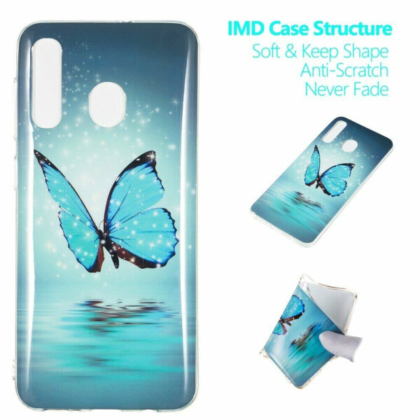 

Силиконовый (TPU) чехол Deexe LumiCase для Samsung Galaxy A50 (A505) / A30s (A307) / A50s (A507) - Blue Butterfly