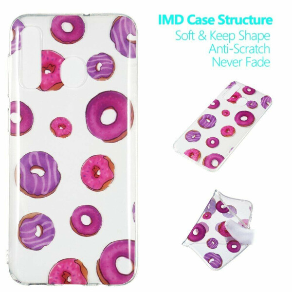 

Силиконовый (TPU) чехол Deexe Pretty Glossy для Samsung Galaxy A50 (A505) - Doughnuts