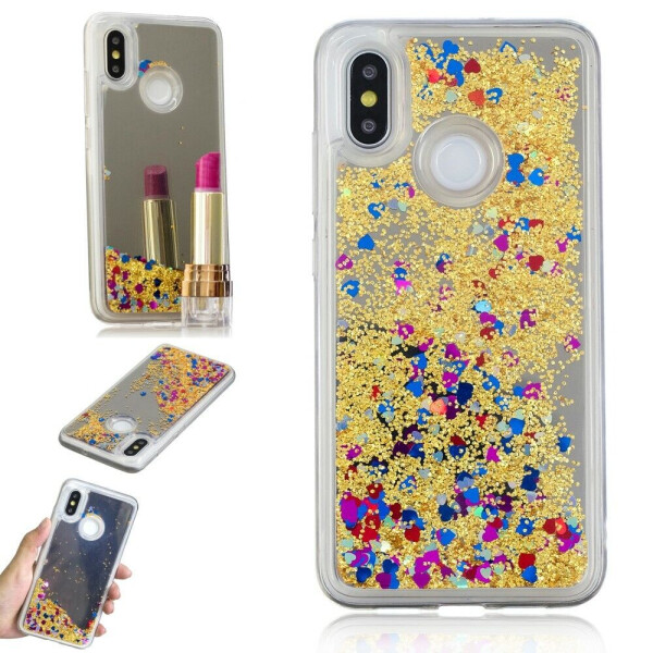 

Силиконовая (TPU) накладка Deexe Fashion Glitter для Xiaomi Mi 8 - Gold