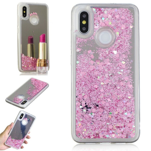 

Силиконовая (TPU) накладка Deexe Fashion Glitter для Xiaomi Mi 8 - Pink