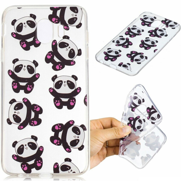 

Силиконовый (TPU) чехол Deexe Pretty Glossy для Samsung Galaxy J4 2018 (J400) - Panda Pattern