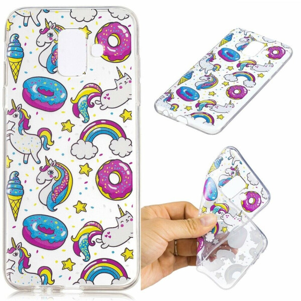 

Силиконовый (TPU) чехол Deexe Pretty Glossy для Samsung Galaxy A6 2018 (A600) - Unicorn Pattern