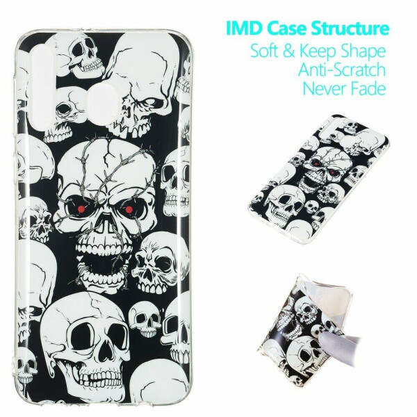 

Силиконовый (TPU) чехол Deexe LumiCase для Samsung Galaxy M30 (M305) / A40s (A407) - Cool Skulls