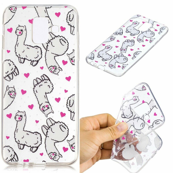 

Силиконовый (TPU) чехол Deexe Pretty Glossy для Samsung Galaxy A6 2018 (A600) - Cute Lama