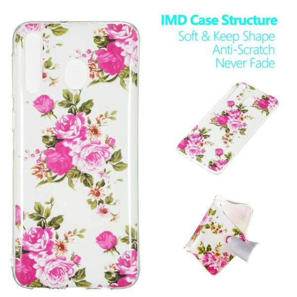 

Силиконовый (TPU) чехол Deexe LumiCase для Samsung Galaxy M30 (M305) / A40s (A407) - Vivid Flowers