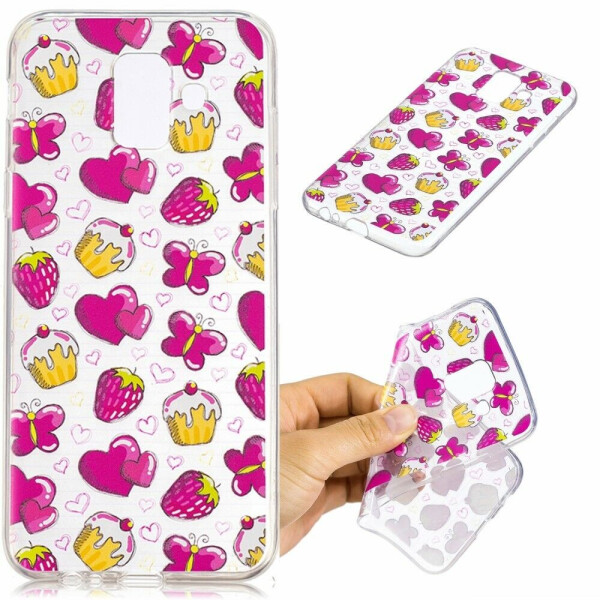

Силиконовый (TPU) чехол Deexe Pretty Glossy для Samsung Galaxy A6 2018 (A600) - Sweet Pattern