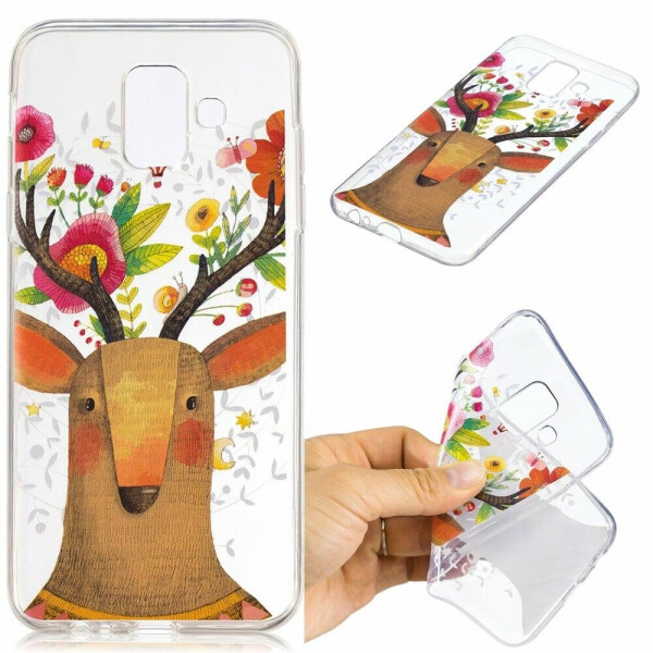 

Силиконовый (TPU) чехол Deexe Pretty Glossy для Samsung Galaxy A6 2018 (A600) - Elk