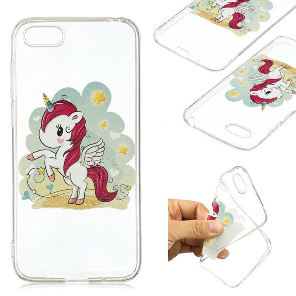 

Силиконовый (TPU) чехол Deexe Pretty Glossy для Huawei Y5 2018 / Y5 Prime 2018 / Honor 7A - Unicorn