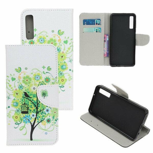 

Чехол-книжка Deexe Color Wallet для Samsung Galaxy A70 (A705) - Green Tree