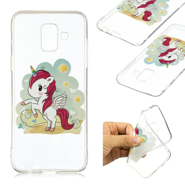 

Силиконовый (TPU) чехол Deexe Pretty Glossy для Samsung Galaxy A6 2018 (A600) - Unicorn