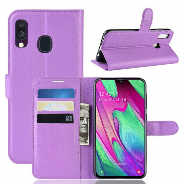 

Чехол-книжка Deexe Book Type для Samsung Galaxy A40 (А405) - Purple