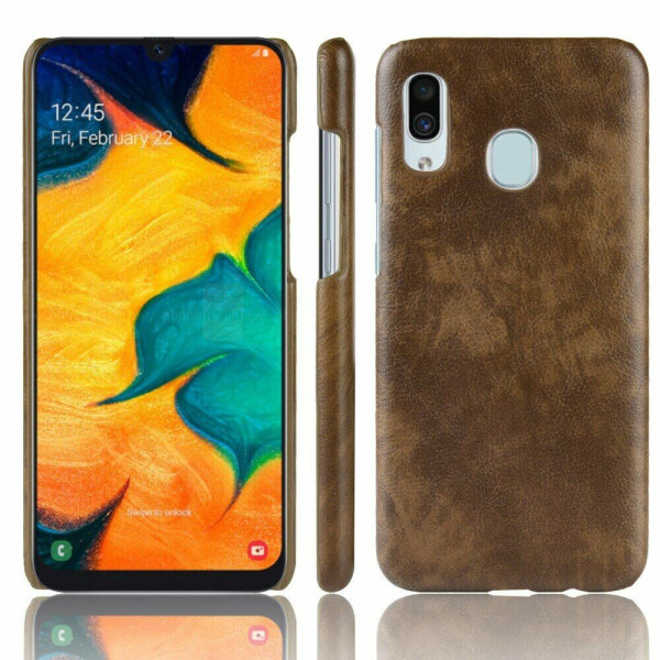 

Защитный чехол Deexe Leather Back Cover для Samsung Galaxy A40 (А405) - Brown