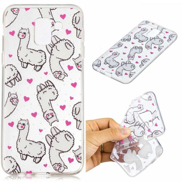 

Силиконовый (TPU) чехол Deexe Pretty Glossy для Samsung Galaxy J6 2018 (J600) - Alpacas