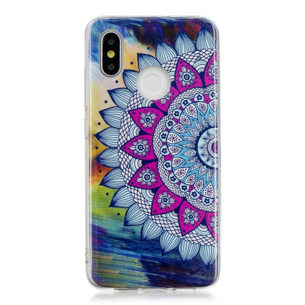 

Чехол силиконовый (TPU) Deexe LumiCase для Xiaomi Mi 8 - Mandala Flower