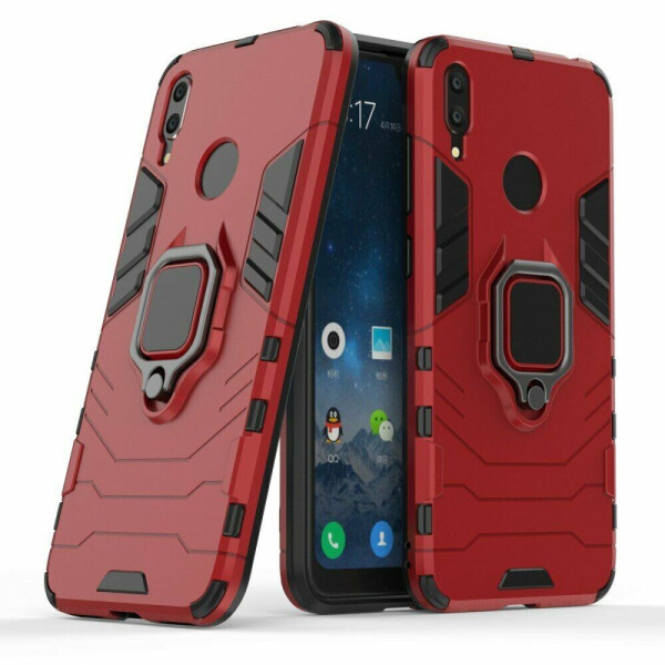 

Защитный чехол Deexe Hybrid Case для Huawei Y7 (2019) - Red