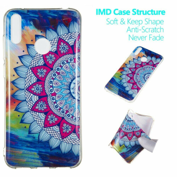 

Силиконовый (TPU) чехол Deexe LumiCase для Huawei Y7 (2019) - Flower Pattern