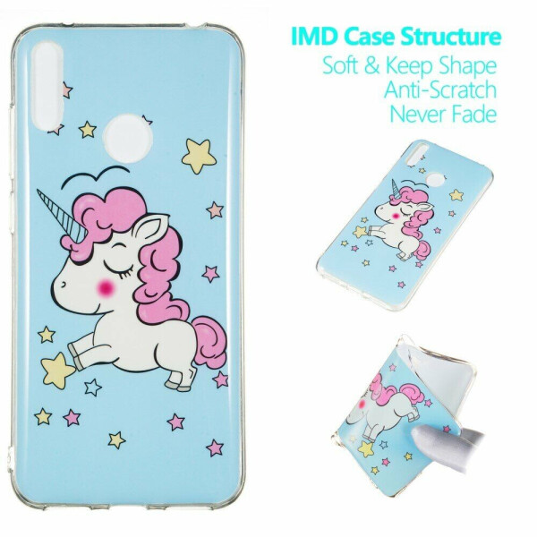 

Силиконовый (TPU) чехол Deexe LumiCase для Huawei Y7 (2019) - Unicorn Pattern