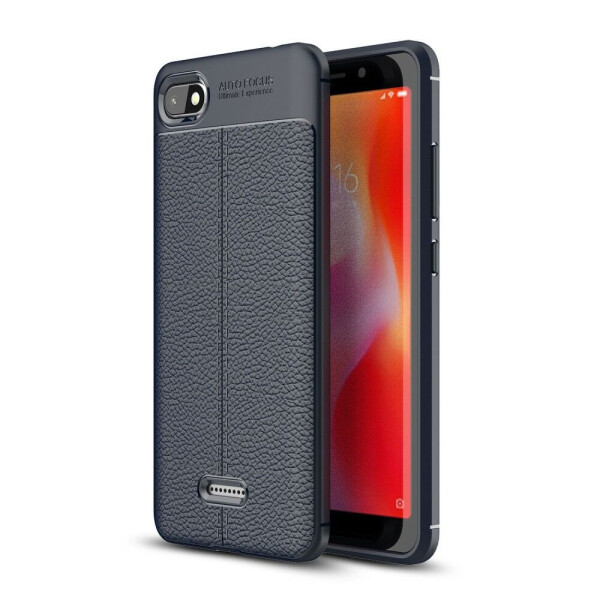 

Защитный чехол Deexe Leather Cover для Xiaomi Redmi 6A - Dark Blue