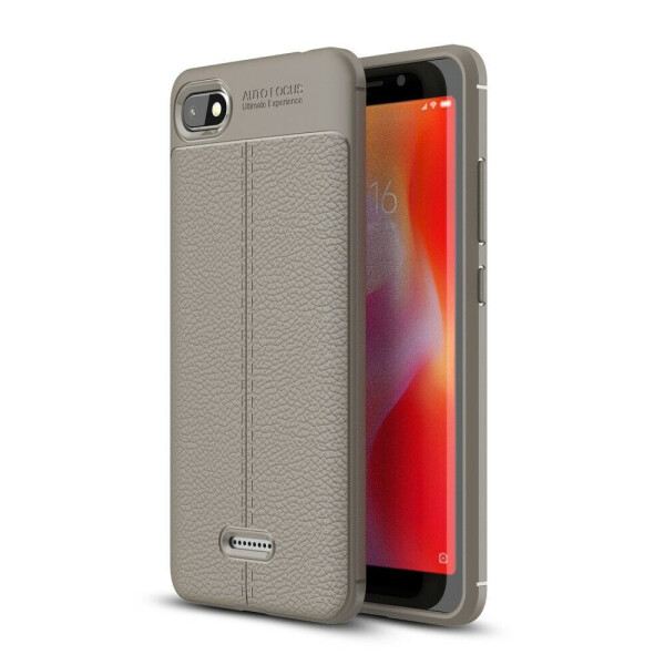 

Защитный чехол Deexe Leather Cover для Xiaomi Redmi 6A - Grey