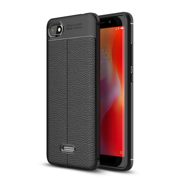 

Защитный чехол Deexe Leather Cover для Xiaomi Redmi 6A - Black