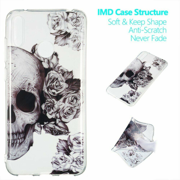 

Силиконовый (TPU) чехол Deexe Pretty Glossy для Huawei Y7 (2019) - Cool Skull