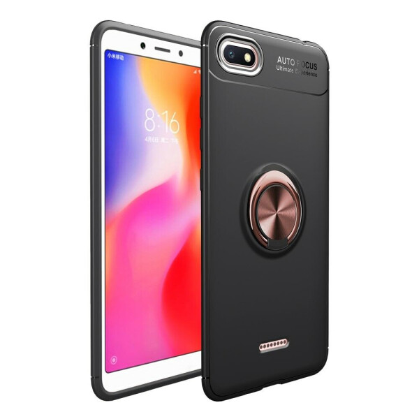 

Защитный чехол UniCase Magnetic Ring для Xiaomi Redmi 6A - Black / Rose Gold