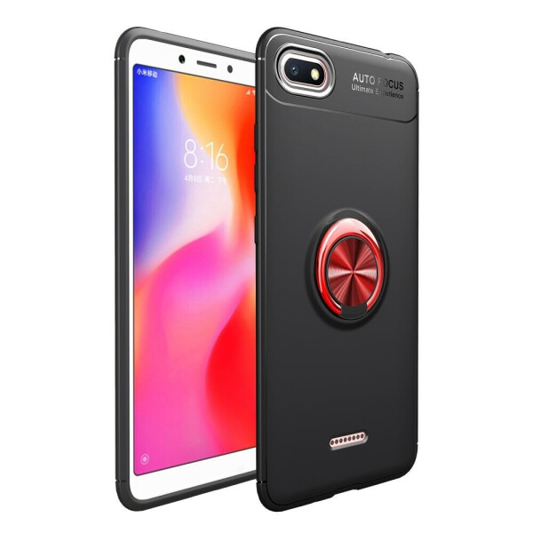 

Защитный чехол UniCase Magnetic Ring для Xiaomi Redmi 6A - Black / Red