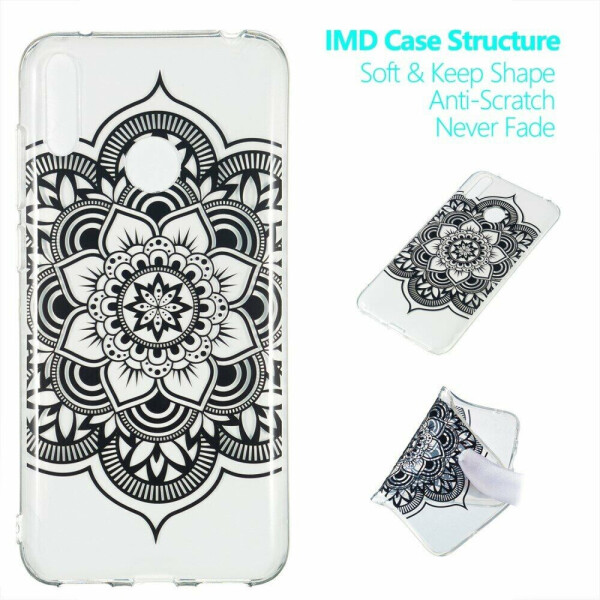 

Силиконовый (TPU) чехол Deexe Pretty Glossy для Huawei Y7 (2019) - Henna Flower