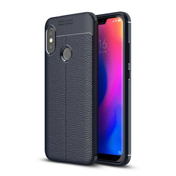 

Защитный чехол Deexe Leather Cover для Xiaomi Redmi 6 Pro / Mi A2 Lite - Dark Blue