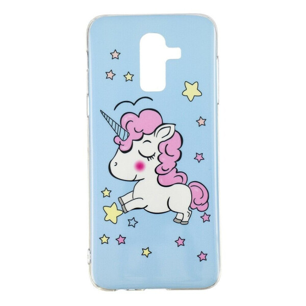 

Чехол силиконовый (TPU) Deexe LumiCase для Samsung Galaxy J8 2018 (J810) - Cute Unicorn