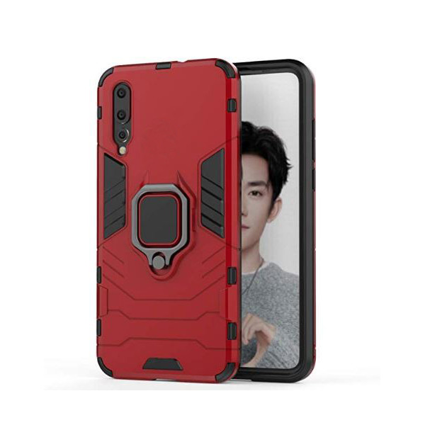 

Чехол ударопрочный Transformer Ring под магнитный держатель для Huawei P30 (Красный / Dante Red) (682493)