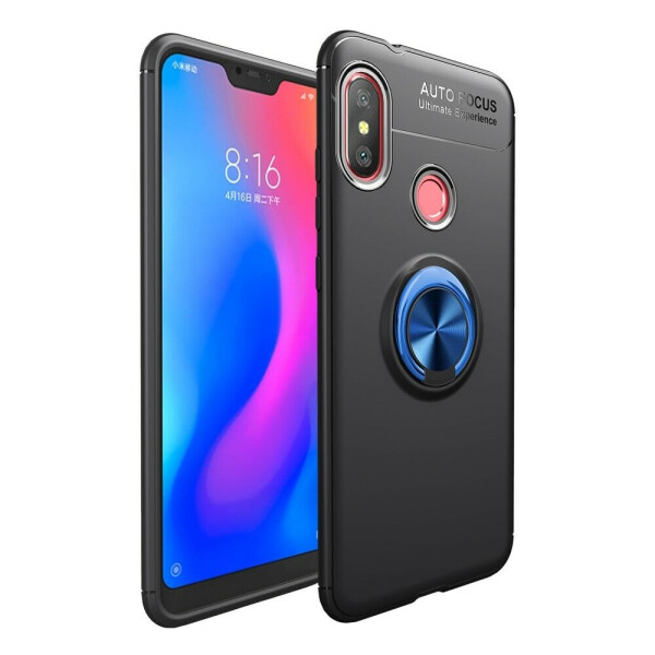 

Защитный чехол UniCase Magnetic Ring для Xiaomi Redmi 6 Pro / Mi A2 Lite - Black / Blue