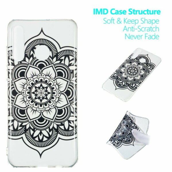 

Силиконовый (TPU) чехол Deexe Pretty Glossy для Huawei P30 Lite - Black Mandala