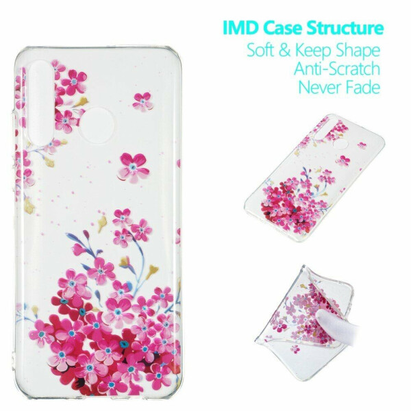 

Силиконовый (TPU) чехол Deexe Pretty Glossy для Huawei P30 Lite - Floret