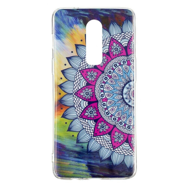 

Чехол силиконовый (TPU) Deexe LumiCase для OnePlus 6 - Flower Pattern
