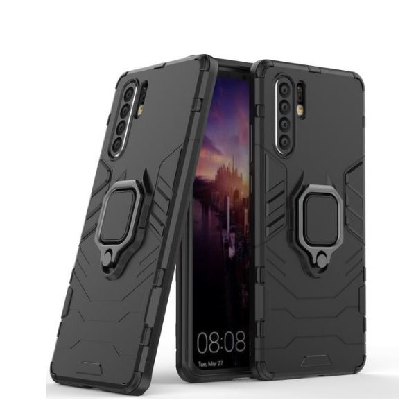 

Чехол ударопрочный Transformer Ring под магнитный держатель для Huawei P30 Pro (Черный / Soul Black) (682501)