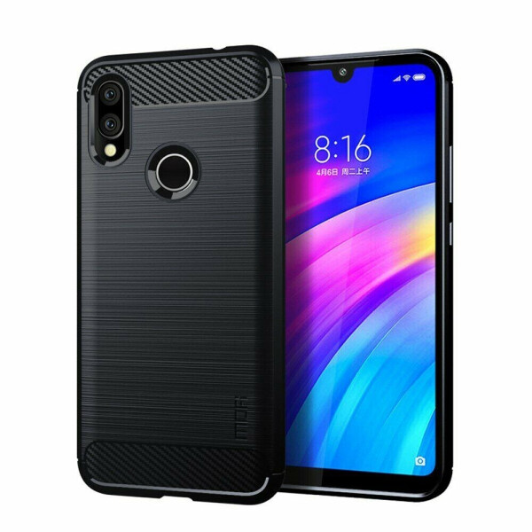 

Защитный чехол MOFI Carbon Fiber для Xiaomi Redmi 7 - Blue