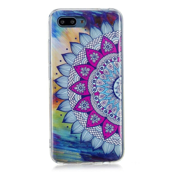 

Чехол силиконовый (TPU) Deexe LumiCase для Huawei Honor 10 - Mandala Flower