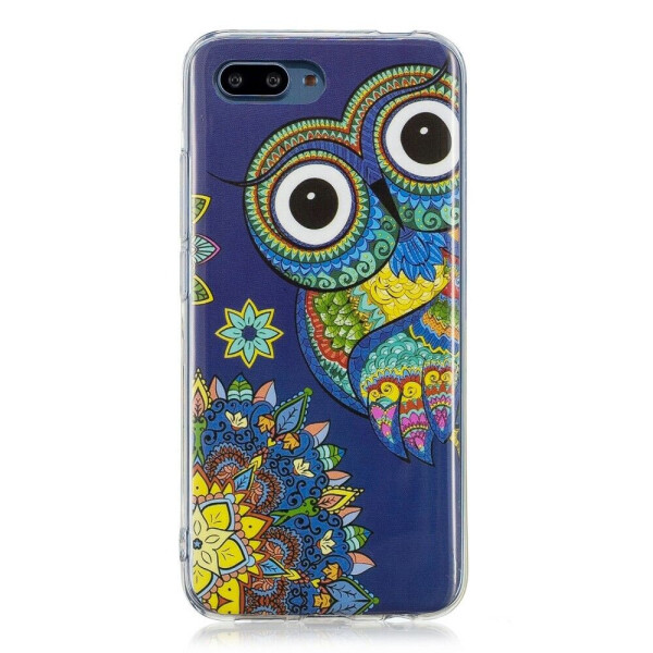 

Чехол силиконовый (TPU) Deexe LumiCase для Huawei Honor 10 - Colorized Owl